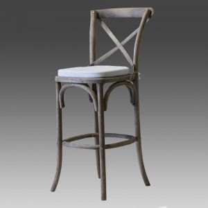 Vineyard Weathered Oak Bar Stool